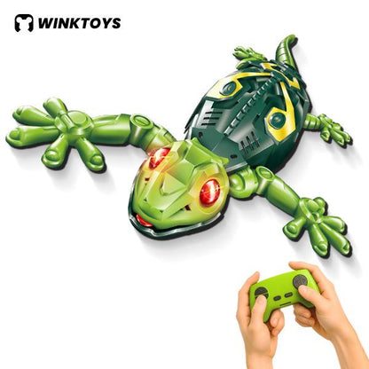 Wall Crawler Gecko, Winktoys Remote Control Toy, Electric Lizard Toy with LED Glowing Eyes, 360° Spin, Animal Toy, Fun Indoor Toy, Gift Idea, Party Toy, Cool Gifts, Family Fun,Christmas
